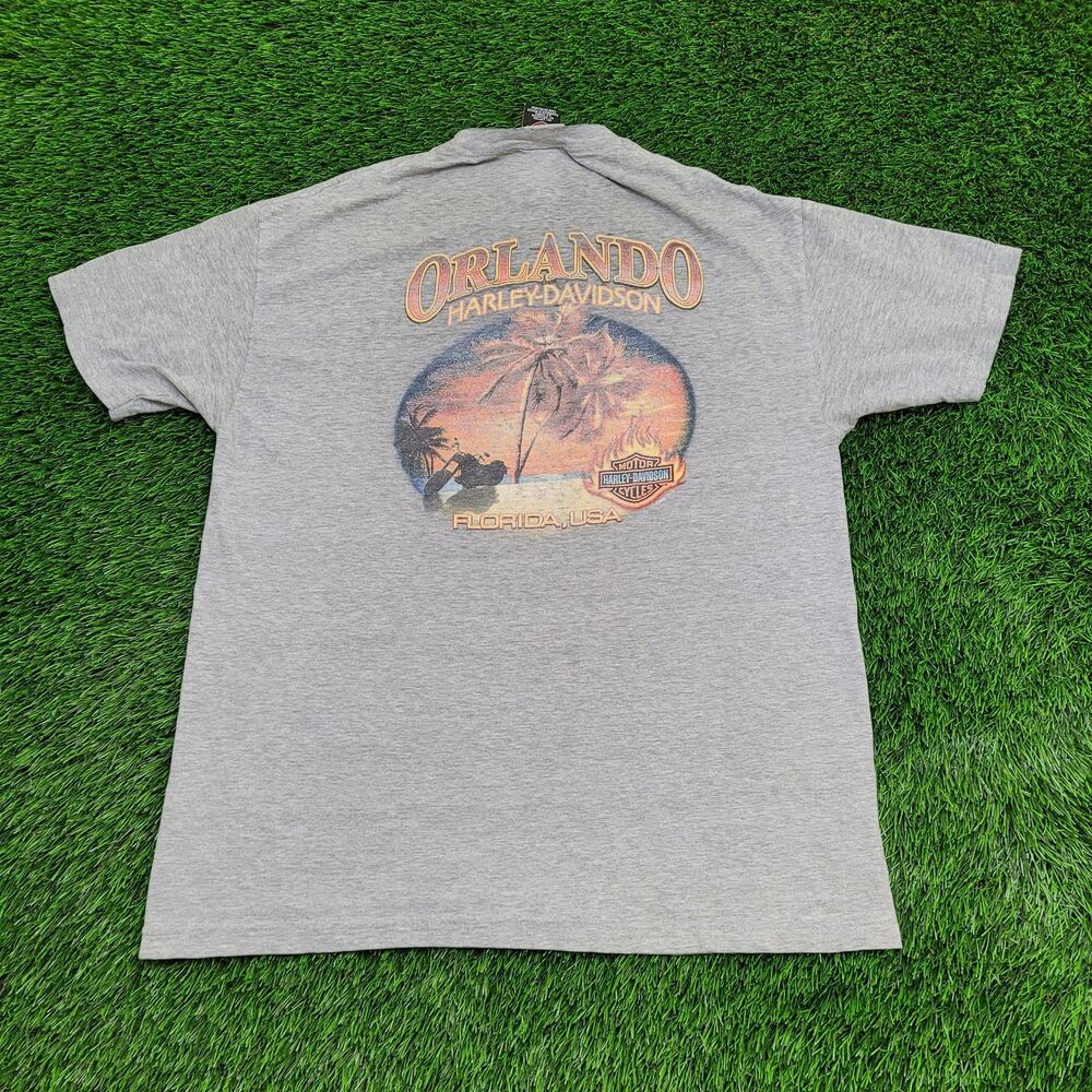Vintage Harley-Davidson Shirt L/XL 23x30 Florida USA Y2K